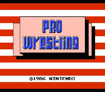 Pro Wrestling (Europe) screen shot title